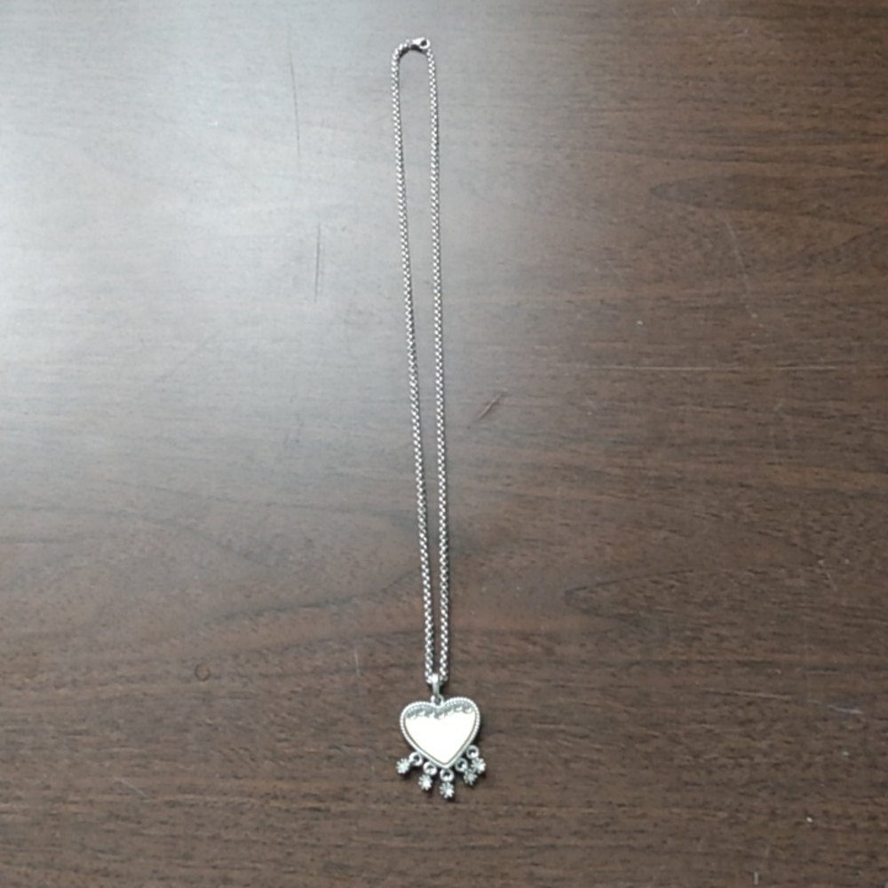 Thick Rope Necklace and a Heart Pendant Charm